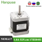 Электродвигатель шаговый 17HS8401 для 3D-принтера, 10 шт., 4-проводной, 1,8 А, 1,8 градуса