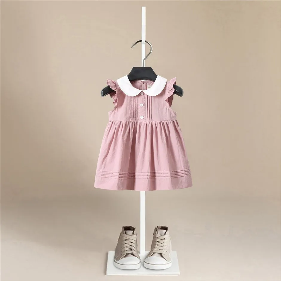 

Платье для девочек, весна-лето 2021, короткое вечернее платье принцессы без рукавов для маленьких детей, детская одежда, платья