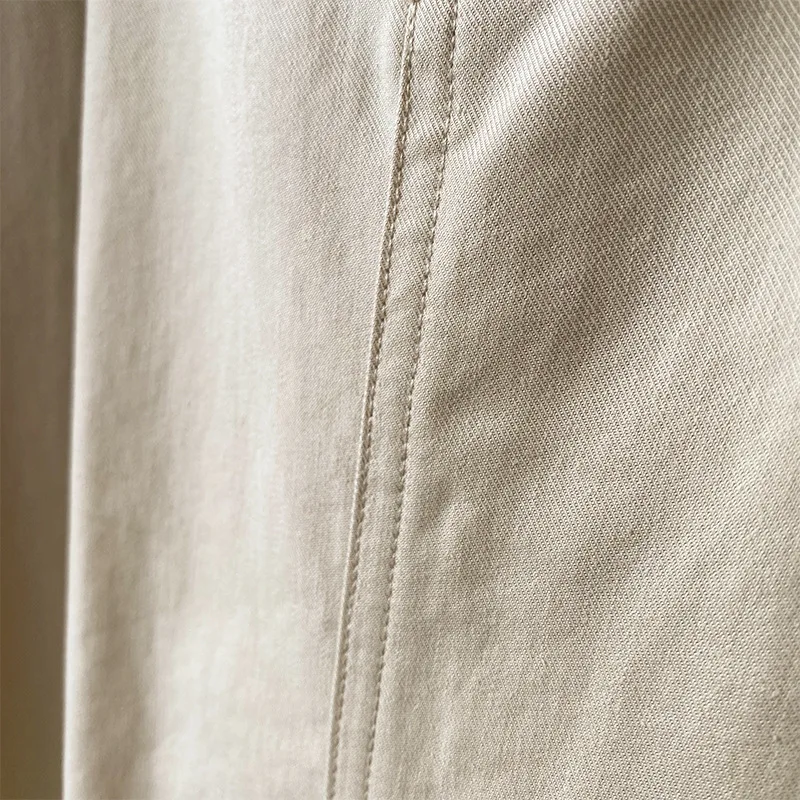 

2020 Women High Waist A-Line Autumn Skirt With Pocket Women Long Skirt Casual Faldas Jupe Femme Saia Women Beige Skirts