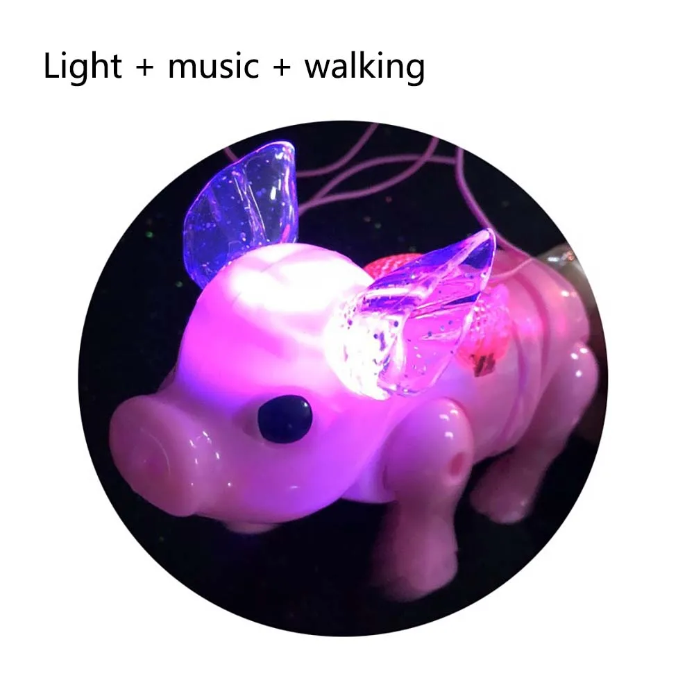 Детские Новые экзотические игрушки Электрический поводок милые свинки будут