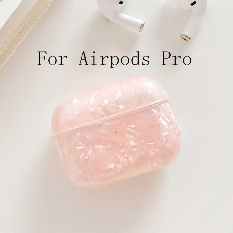 For Pro-3 Чехол для Apple Airpods с абстрактным мраморным узором, чехол для наушников, чехол для Air pods Pro, Роскошный чехол для наушников с раковиной, чехол для наушников s Funda - Цвет: For Pro-3