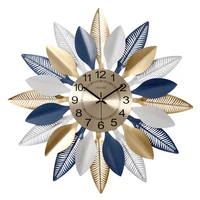 modern large wall clock golden living room decoration creative metal wall watches home decor luxury silent movement clocks gift