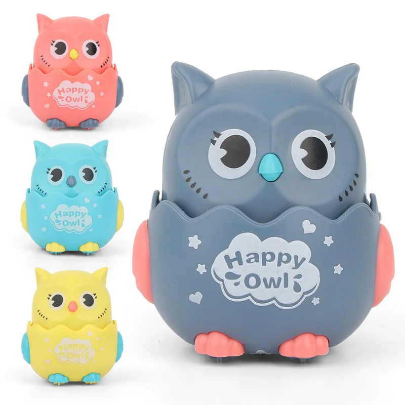 

Press Mechanical Sliding Toy Type Owl Classic Wind Up Toys Inertial Car Matching For Children's Return Inertial Toys Kids Gifts