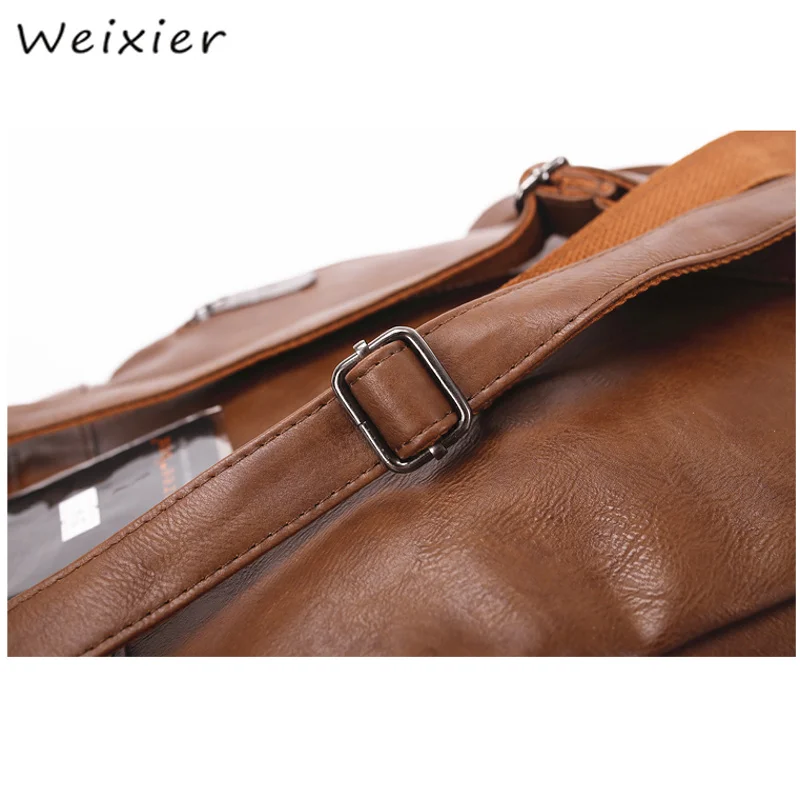 Новинка 2019 мужские рюкзаки WEIXIER однотонные повседневные школьные портфели для