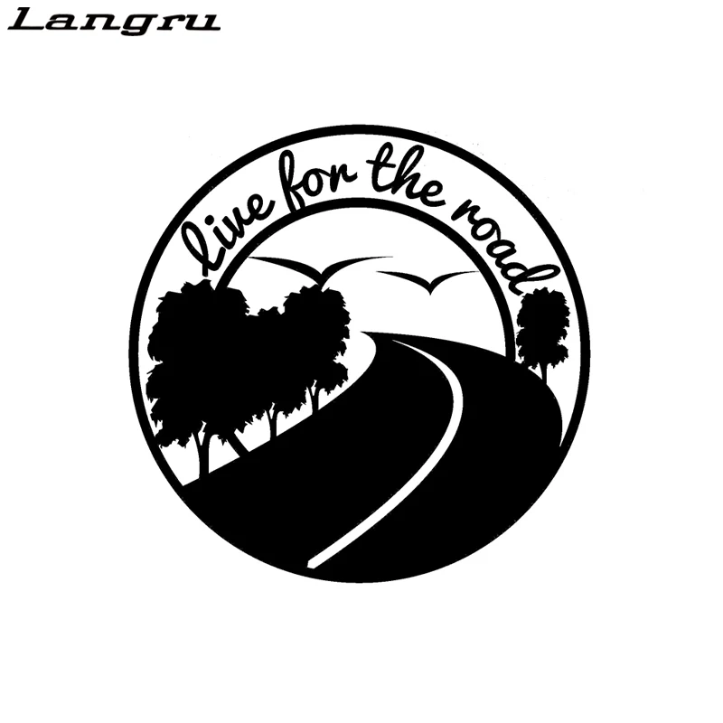 Langru Live For The Road путешествия Приключения ноутбук автомобиль винил наклейки на Jdm |