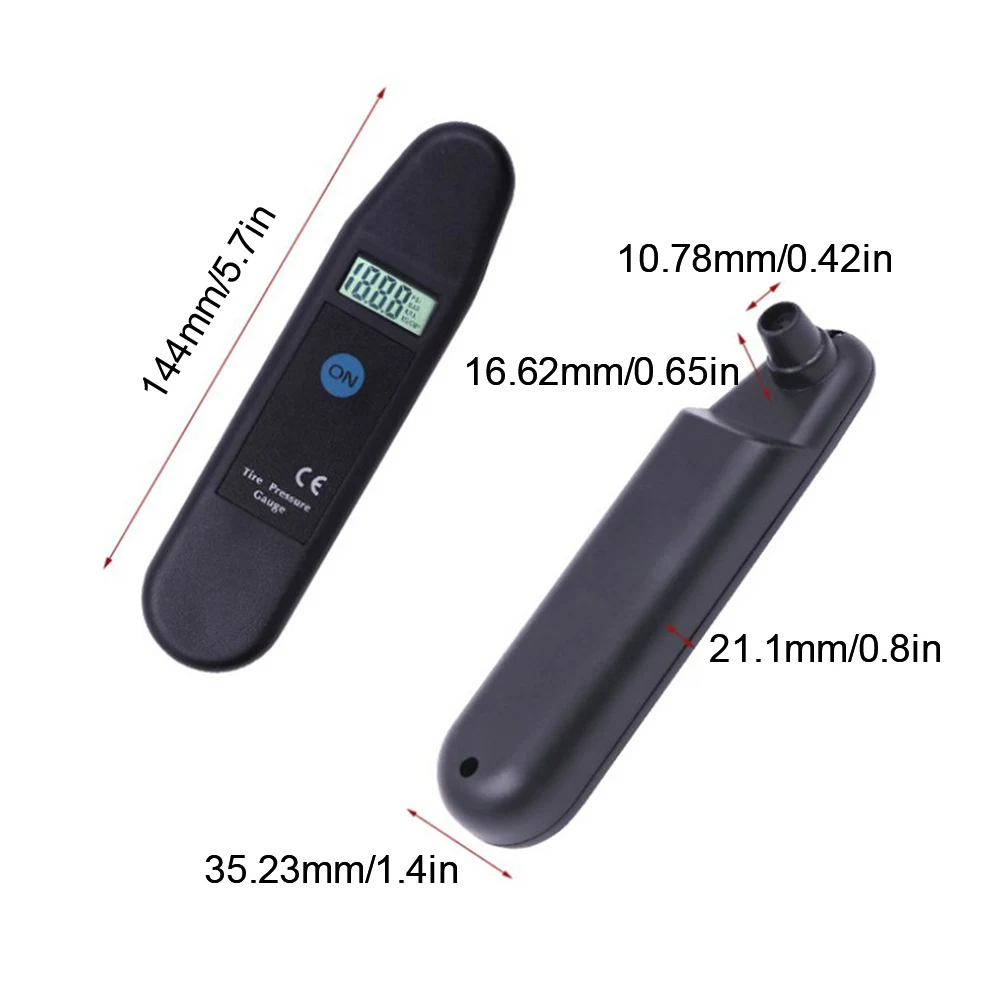 

Digital Car Tire Tyre Air Pressure Gauge Meter LCD Display Manometer Barometers Tester for Car Truck Motorcycle Bike Accessories
