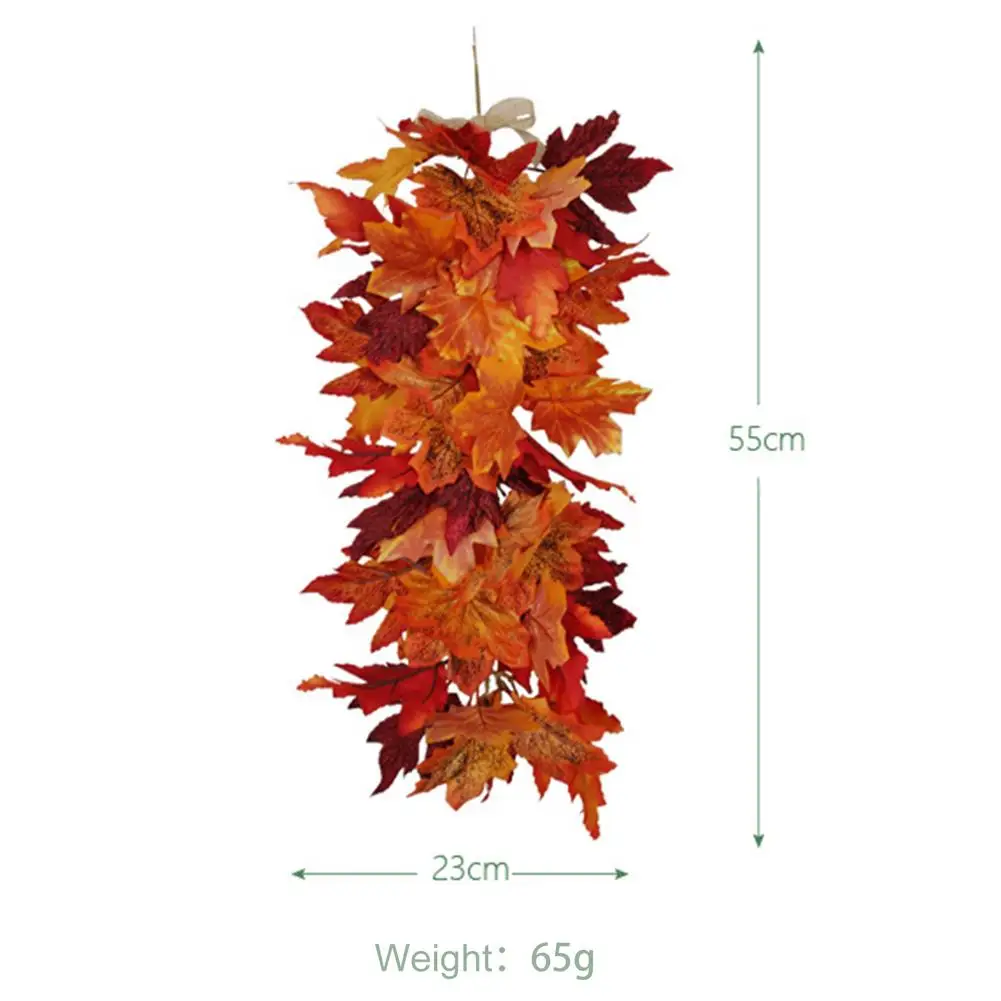 

Artificial Maple Leaves Garland Fake Plant Leaves Home Decora For Thanksgiving Wedding Party Events Outdoor Wreath Decoration
