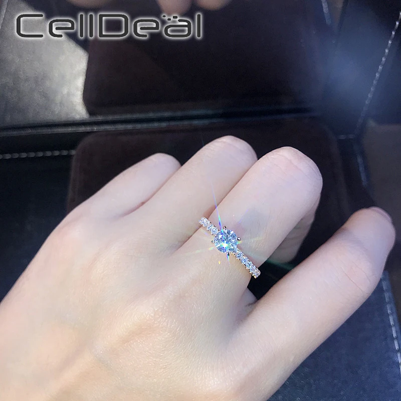 Простое модное роскошное блестящее высококачественное кольцо с покрытием