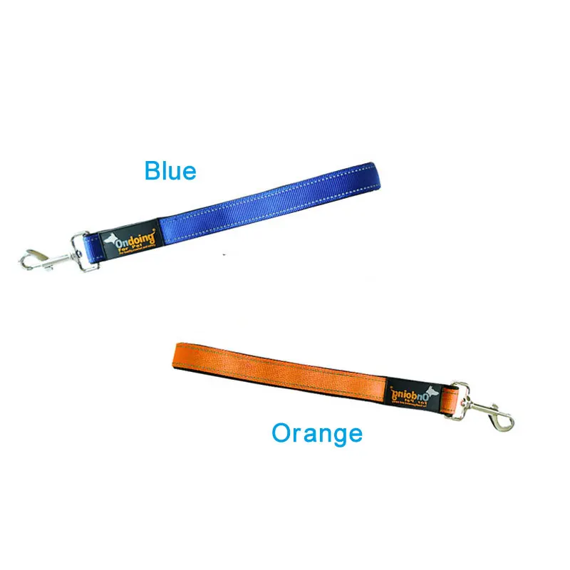 Короткий поводок для собак шириной 1 дюйм с нейлоновой подкладкой 12 дюймовый 24