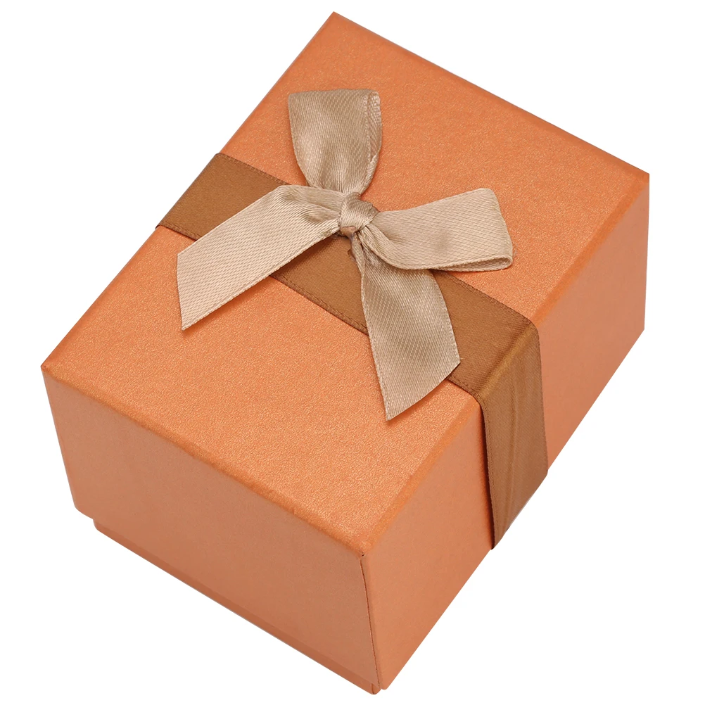 Оранжевые часы с бантом Шикарный чехол для хранения картонная подарочная