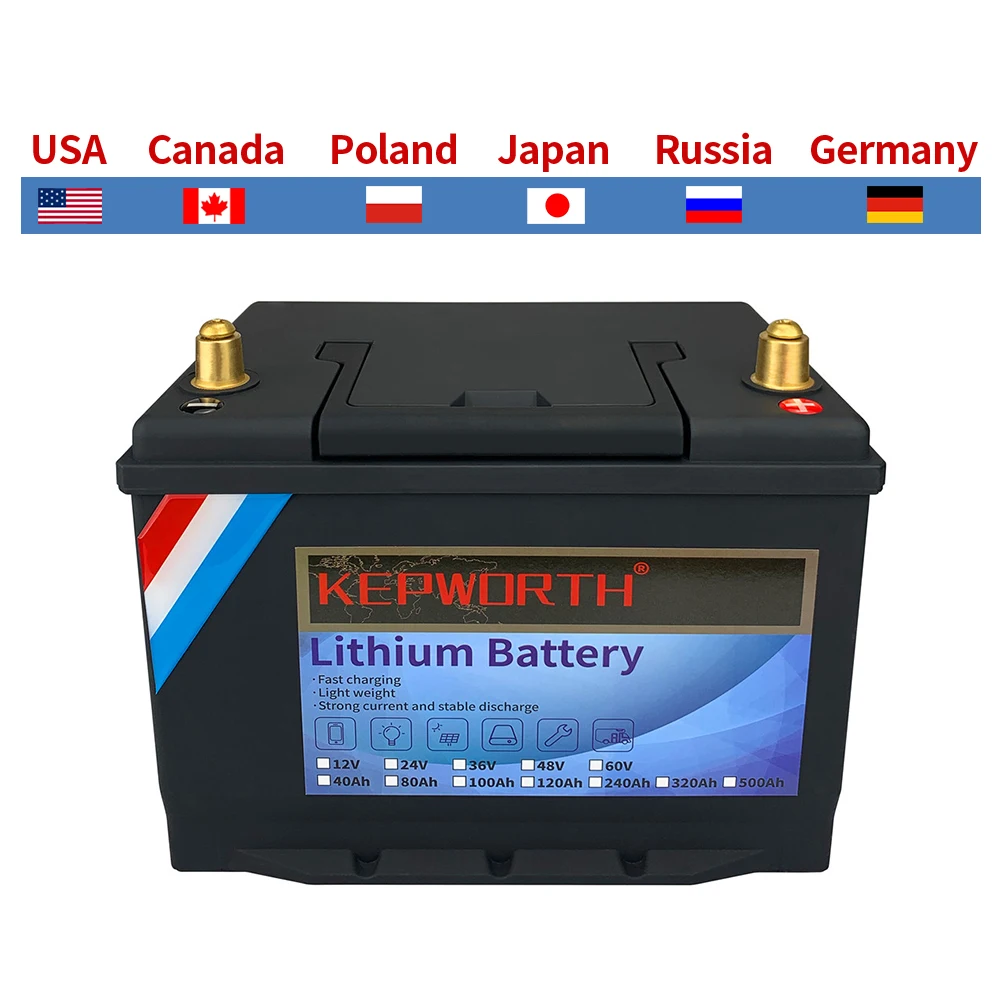 12V LiFePO4 литий-железо-фосфатных аккумуляторов и Батарея с BMS 40 60 80 100 120 200 240 320Ah для