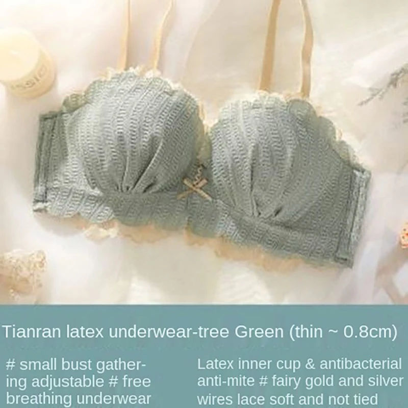 New Japanese Style Cotton Bra  Sexy Lace Underwear Fashion Push Up Comfort Brassiere Female Without Steel Ring Sexy Lingerie