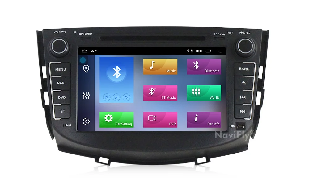 NaviFly Android 9,1 Автомобильный мультимедийный gps радио плеер для Lifan X60 стерео dvd-плеер wifi BT CANBUS четырехъядерный 2 Гб ram 32 ГБ rom FM