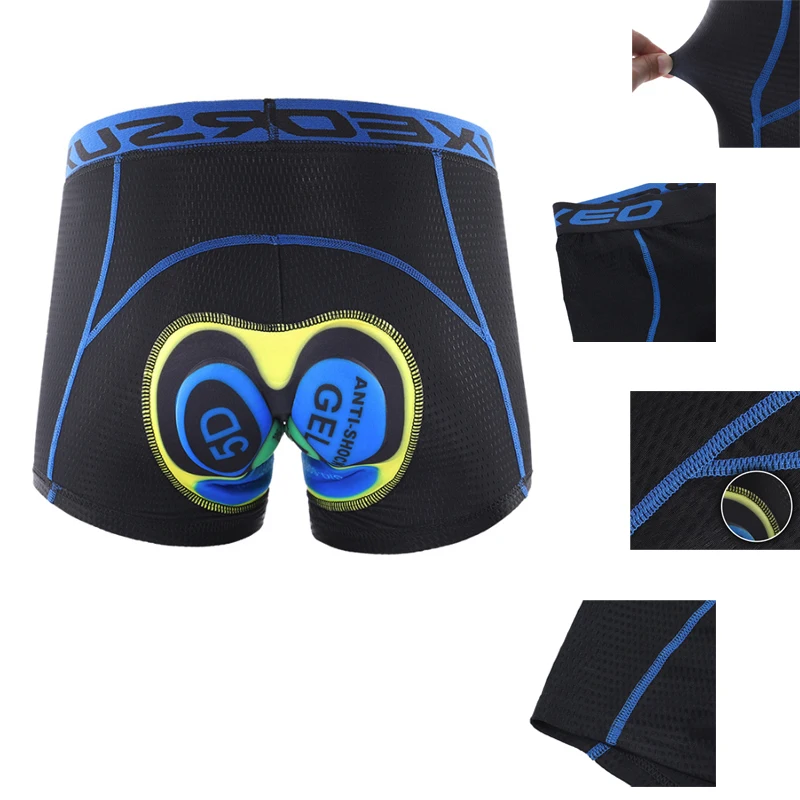 

Cycling Shorts Pro 5D Gel Pad Men's Underpants Mountain Bike Shorts Bicycle padded Underwear For Bicycle Quick Dry Short