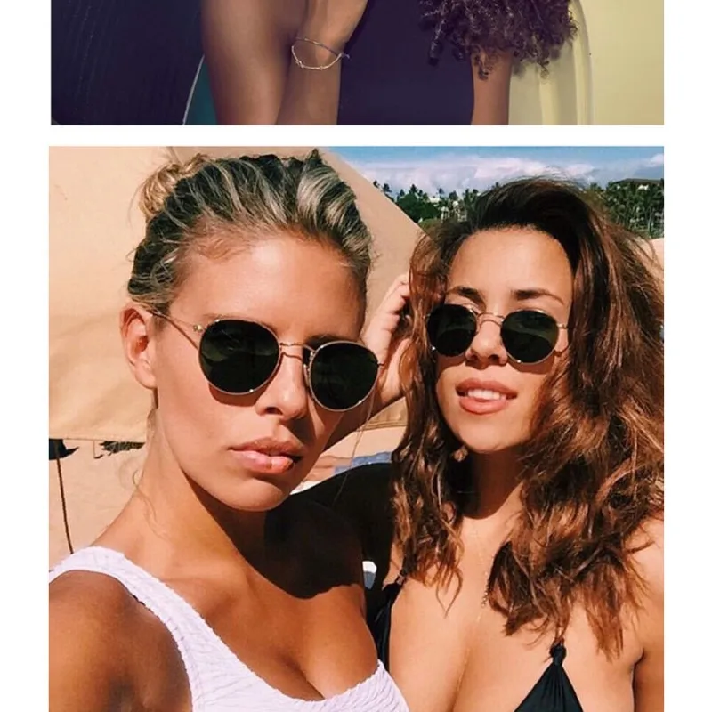 Металлические Винтажные Солнцезащитные очки Woohoo 2020 мужские зеркальные