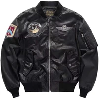 2022 jacket mens american trend motorcycle leather tooling jacket fashion loose baseball collar zipper couple leather jacket