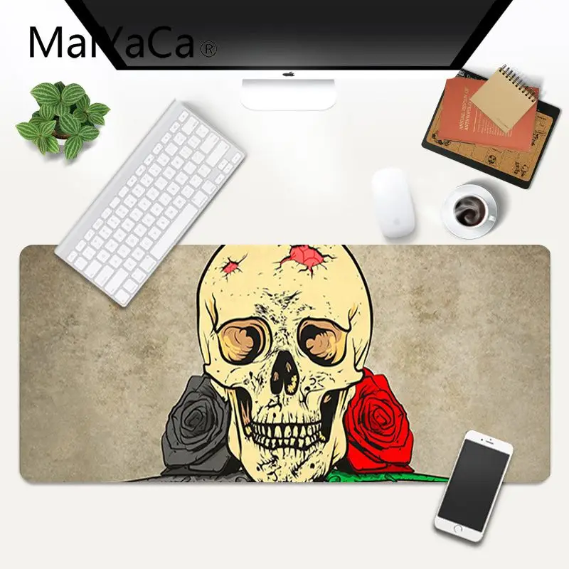 

Doodle skull Custom Skin Office Mice Gamer Soft Mouse Pad Size for 15.7*35.4inch