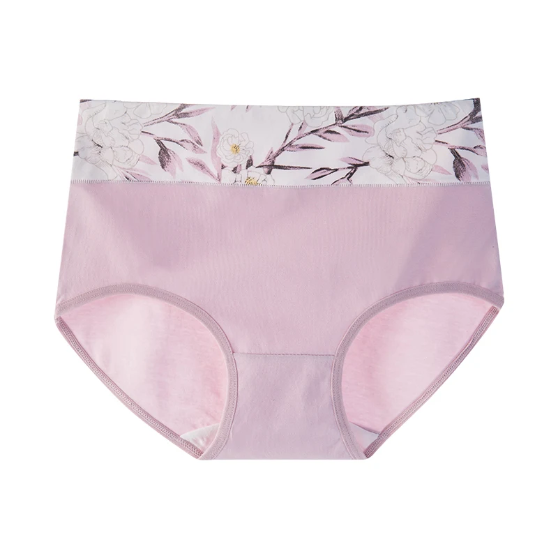 Трусики женские с завышенной талией хлопковое нижнее белье из дышащего
