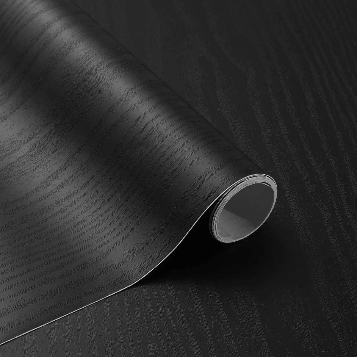 

Black Wood Contact Paper, 60cm × 500cm, Self Adhesive Furniture Stickers, Wood Grain Wallpaper, Adhesive Wallpaper