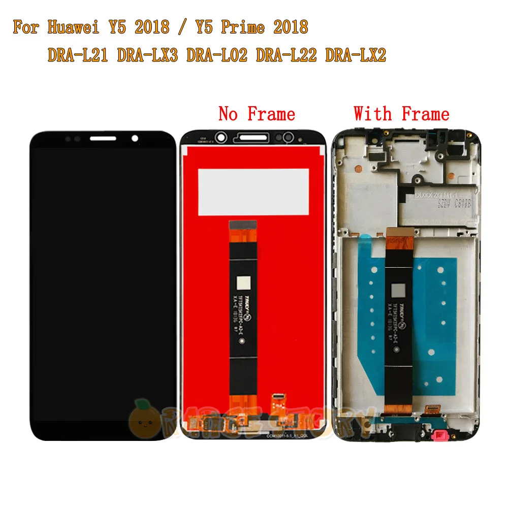 5,4" для huawei Y5 Prime DRA-LX2 Полный ЖК-дисплей сенсорный экран сенсор стеклянная рамка для Y5 DRA-L21 DRA-L01 ЖК-экран