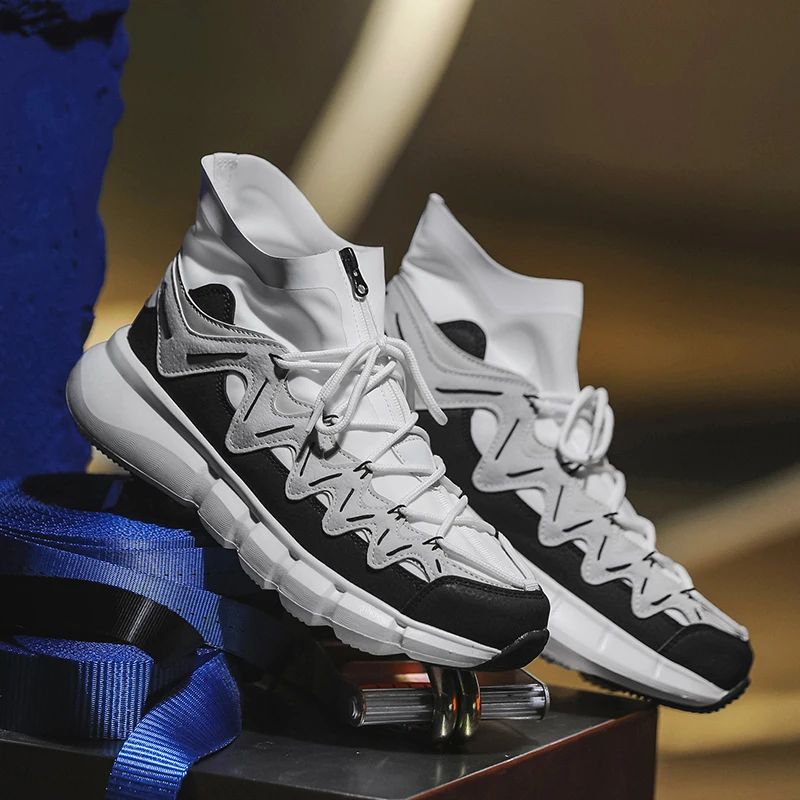 

Running Shoes Men Autumn New Male Outdoor Leisure Jogging Sports Shoes Couple Shoes High Top Women Shoes Sneaker Size 36-44