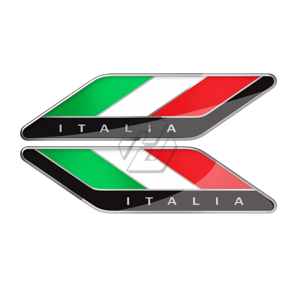 Наклейки для автомобилей Aprilia Ducati Suzuki Yamaha Honda Kawasaki 3D флаг Италии наклейка