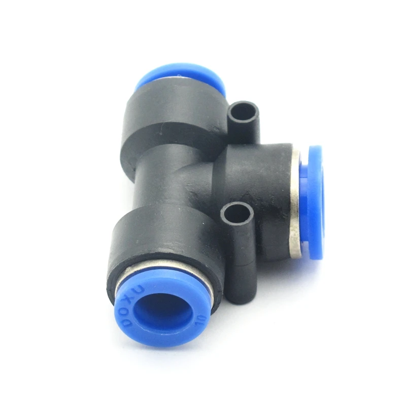 Трехсторонний пневматический вставной штуцер для шланга соединительный