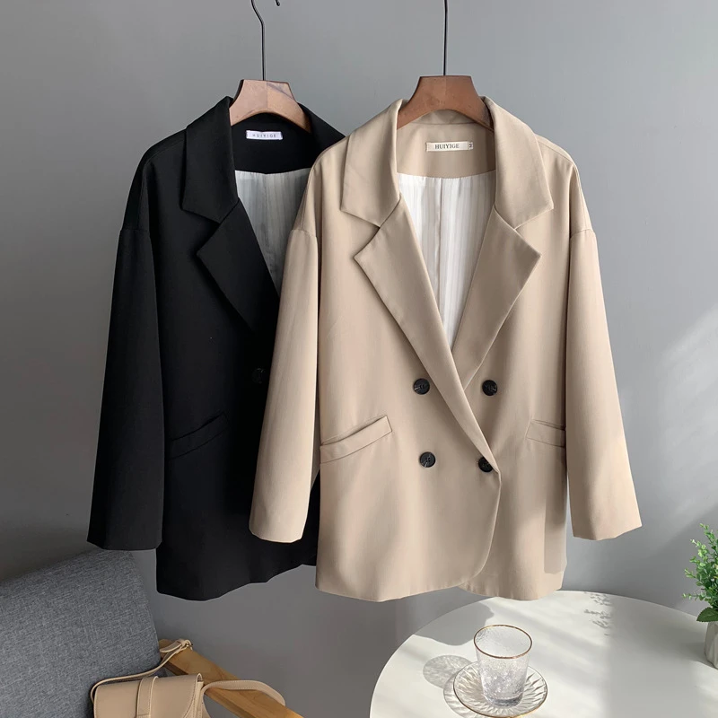 

2020 New Autumn Winter Women Suit Blazer 2020 Office Wear Women Suit Retro casual Female Coat Piece Set for Business suit M45