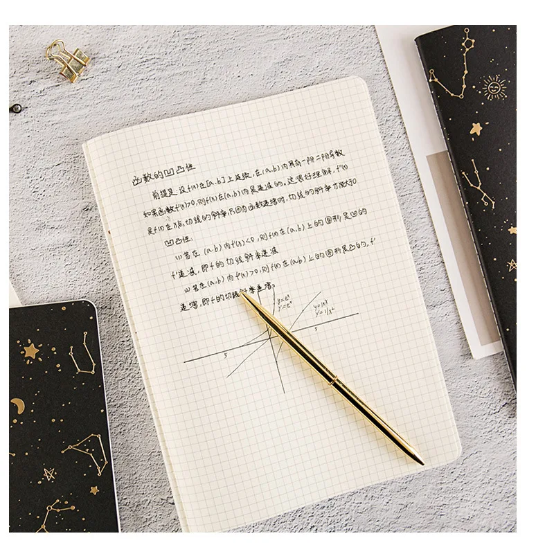 Новинка 2020 креативный блокнот с золотой фольгой и звездами в твердом переплете