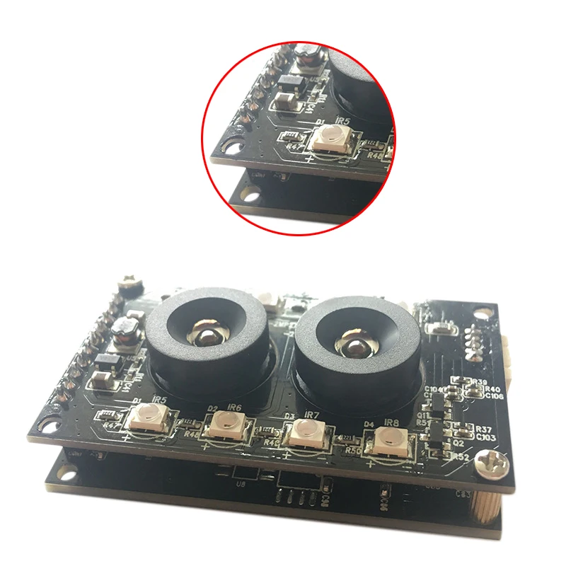 2MP USB плата модуля камеры с двойным объективом 90 градусов 1080P AR0230 CMOS сенсор ночной