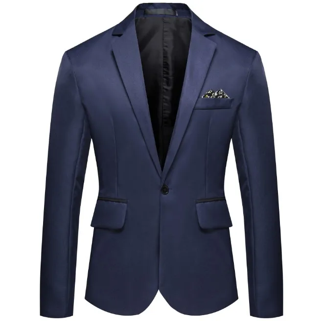 

Vogue Nice Mens Formal Slim Fit Formal One Button Suit Long Sleeve Notched Blazer Cotton Blend Coat Jacket Top Blazer Mens