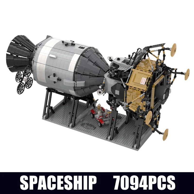 7094Pcs DIY MOC строительные блоки совместимы с 26457 Apollo 11 Звездные войны модель космического аппарата подарок на день рождения игрушки для детей - Цвет: 7094Pcs