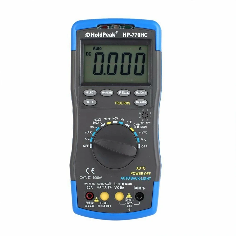 Holdpeak Hp 770Hc True Rms Авто Диапазон Цифровой мультиметр с функцией Ncv и