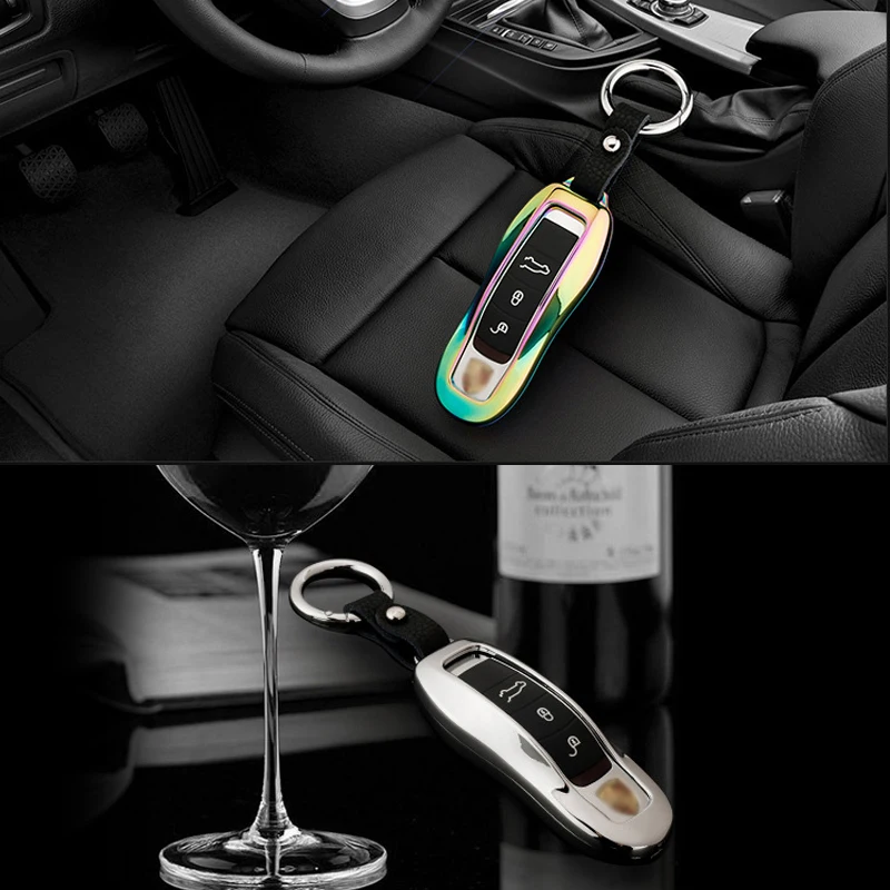 AQTQAQ 1 комплект чехол для автомобильного ключа автомобиля Porsche Smart Key Holder Брелок