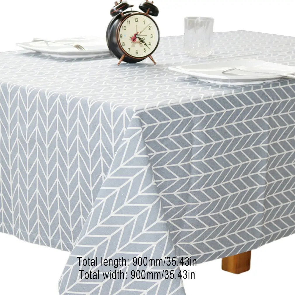 Скатерть из хлопка и льна современная простота Современная скатерть в стиле