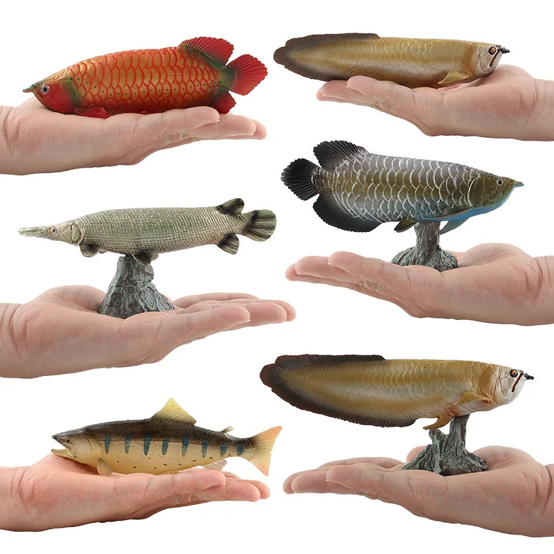 7 Kinds Simulation Fish Figure Collectible Toys Solid Wild Animal Action Figures Kids Cognitive | Игрушки и хобби