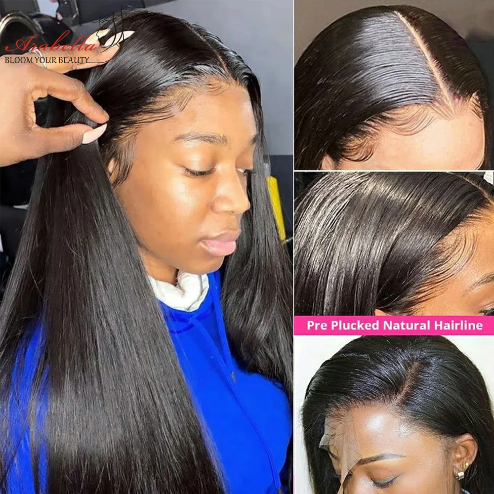 

30 Inches Straight Lace Front Wig 100% Human Hair Wigs Pre Plucked 13x5x2 Straight Lace Frontal Wig For Women T Part Lace Front
