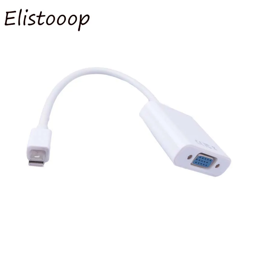 2019 Mini DP к VGA видеоадаптер 1080p Thunderbolt переходник с порта дисплея на кабели Vga