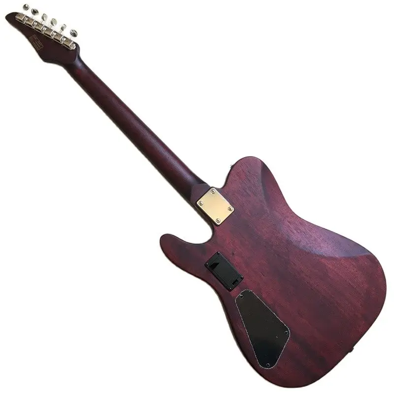 solide mahagoni holz körper stille elektrische akustische gitarre 39 zoll vintage farbe 6 string matte finish stille folk gitarre free global shi