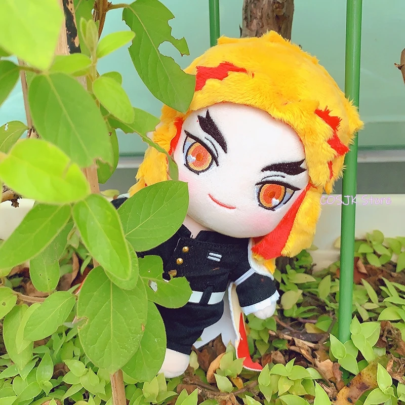 Аниме Демон Истребительница Kimetsu без Yaiba Rengoku Kyoujurou Косплэй плюшевая кукла милое