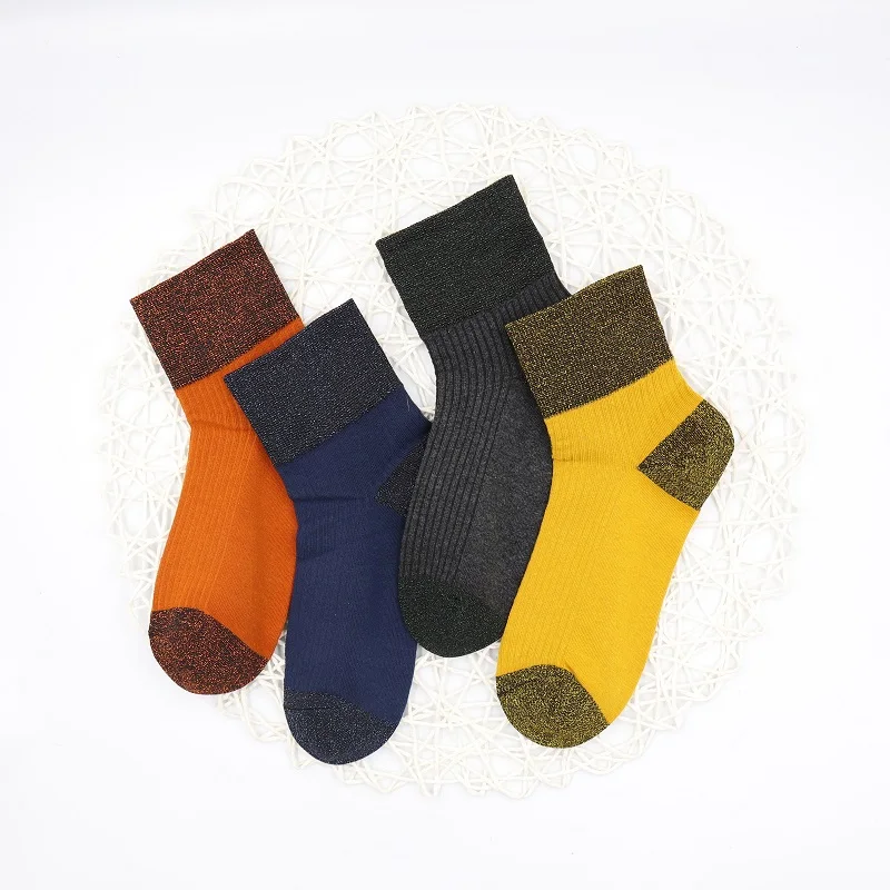 Горячая Распродажа Модные женские носки Короткие хлопковые красочные дышащие до