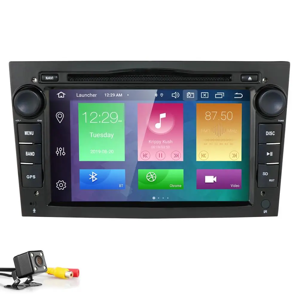 black PX5 4G+ 64G wifi 2Din Android 9,0 автомобильный DVD gps для OPEL Vauxhall Astra Meriva Vectra Antara Zafira Corsa Agila " gps радио плеер - Цвет: black