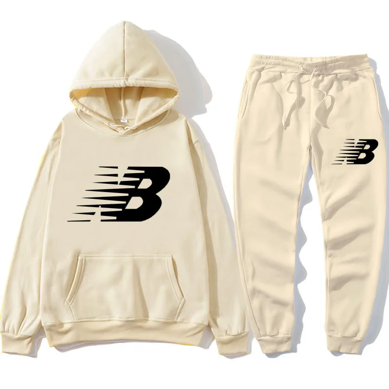 

Men's Sportswear Hoodie Men's Track and Field Sportswear Hoodie + Pants Fall/Winter Hooded Sports Shirt Track and Field Suits