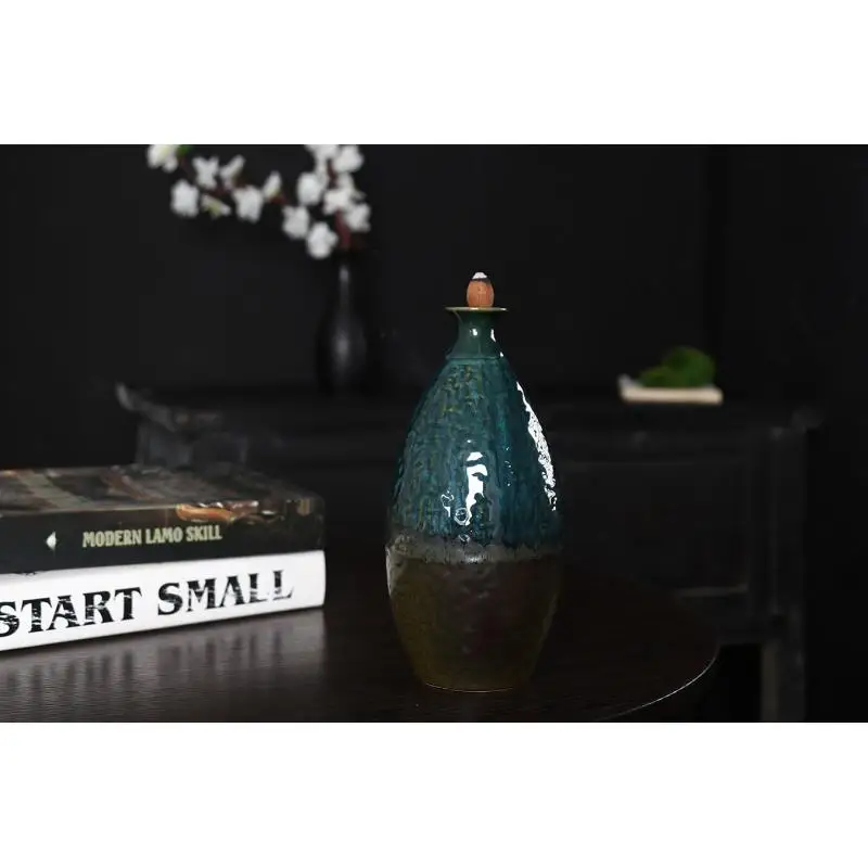 

Ceramics Incense Stick Holder Zen Backflow Incense Burner For Soothing And Calming Meditation Use In Home Teahouse Baddha Hall