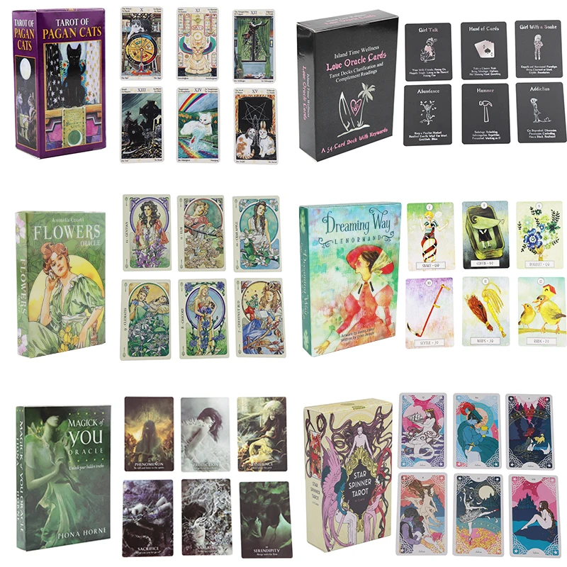 

Deck Game Tarot Cards Divination Destiny Oracle Card Party Board Game Solitaire Personal Beginner English Version PDF Guide Book