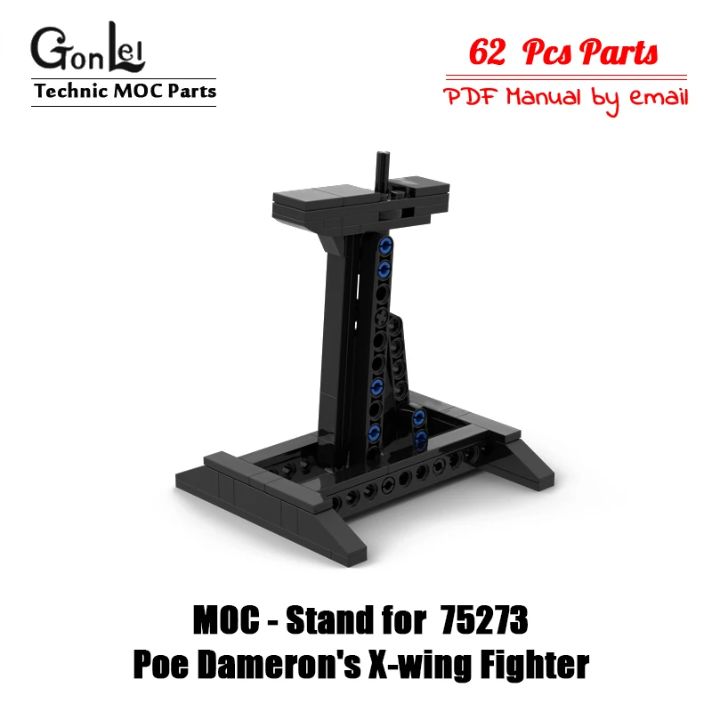 

MOC Stand (Only Bracket) for The Space Wars Poe Dameron's X-wing Fighter 75273 Display Stand Building Blocks Bricks DIY Toys