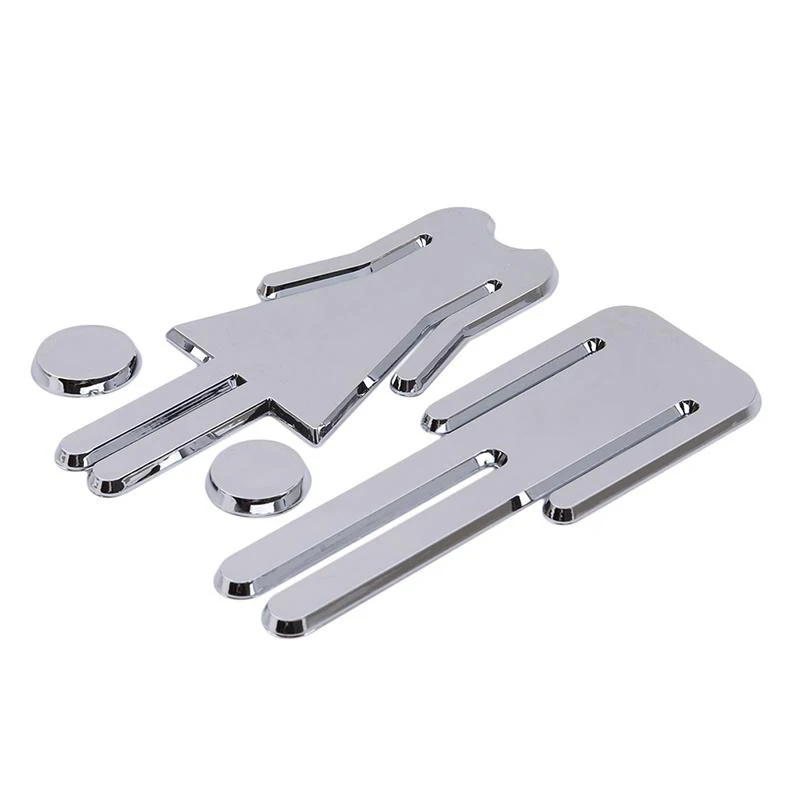 WC знак входа в туалет наклейки на дверь для общественного места украшение дома