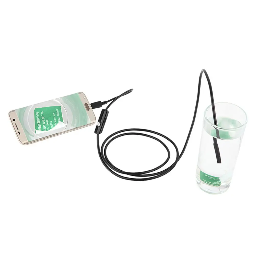 

new 1m For Android WIFI Endoscope Waterproof Borescope Inspection Camera 8 LED a long effective focal length