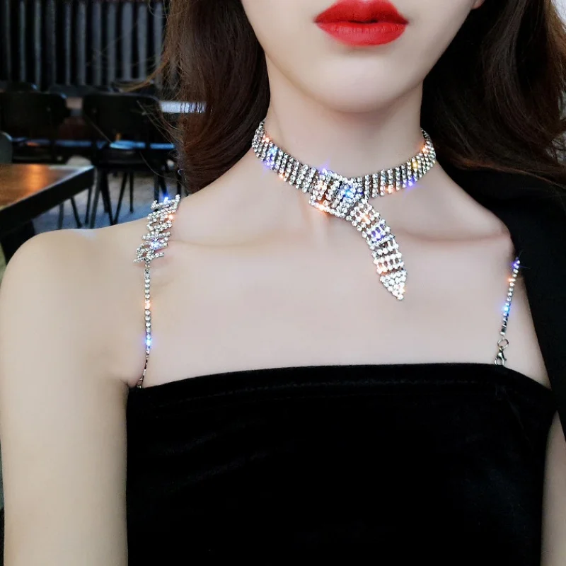 2019 роскошные женские Стразы Цепочки и ожерелья Женская Яркая обувь для невесты
