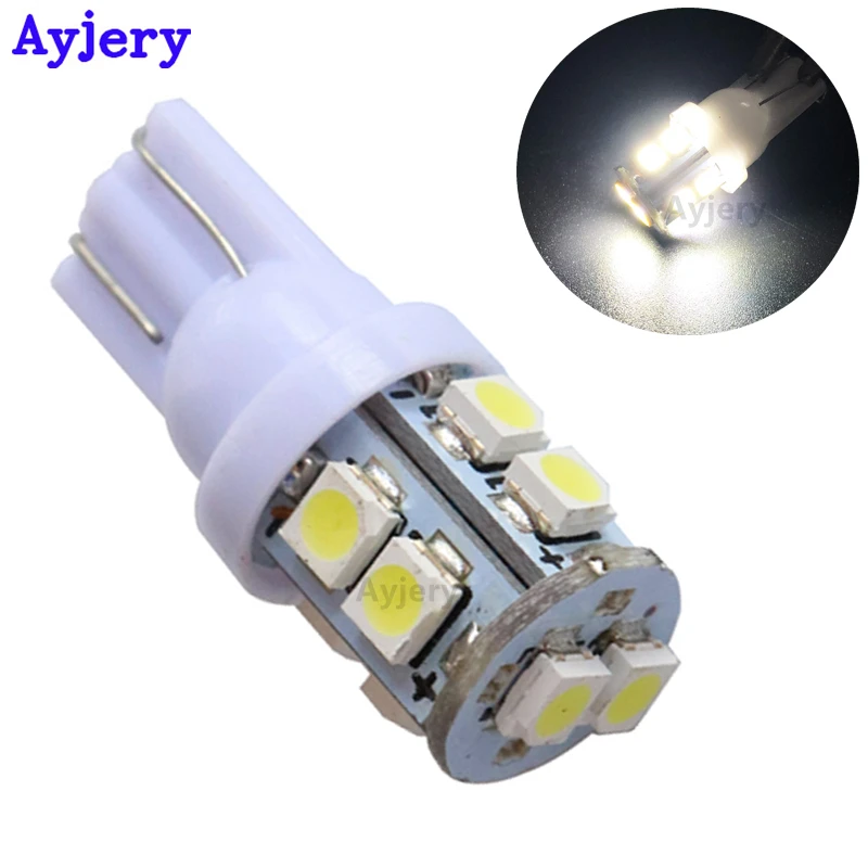 AYJERY 300 шт. T10 W5W 168 194 1210 10 SMD светодиодные сигнальные огни габарисветильник